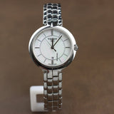 Tissot T Lady Flamingo Mother of Pearl White Dial Silver Steel Strap Watch For Women - T094.210.11.111.00 Authentic Buy Shop Now