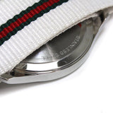 Gucci G Timeless Quartz White DIal White NATO Strap Watch For Men - YA126322 Authentic Buy Shop Now