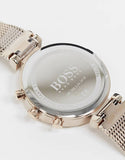 Hugo Boss Flawless White Dial Gold Mesh Bracelet Watch for Women - 1502553 Authentic Buy Shop Now