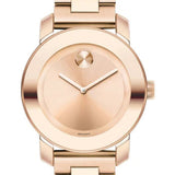 Movado Bold Rose Gold Dial Rose Gold Steel Strap Watch for Women - 3600342 Authentic Buy Shop Now