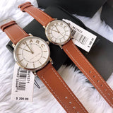 Marc Jacobs Roxy Silver Dial Brown Leather Strap Watch for Women - MJ1572 Authentic Buy Shop Now