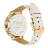 Tommy Hilfiger Carly Cream Dial Cream Leather Strap Watch for Women -1781789 Authentic Buy Shop Now