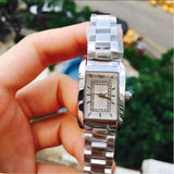 Emporio Armani Classic Diamonds Silver Dial Silver Steel Strap Watch For Women - AR3170 Authentic Buy Shop Now