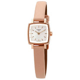 Tissot T Lady Lovely Square White Dial Pink Leather Strap Watch For Women - T058.109.36.031.00 Authentic Buy Shop Now