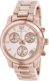Michael Kors Runway Chronograph Rose Gold Dial Rose Gold Steel Strap Watch for Women - MK5430 Authentic Buy Shop Now