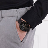 Armani Exchange Outerbanks Chronograph Black Dial Brown Leather Strap Watch For Men - AX1732 Authentic Buy Shop Now