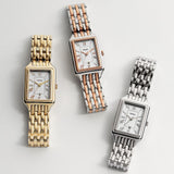 Fossil Raquel Three Hand Date White Dial Silver Steel Strap Watch for Women - ES5221 Authentic Buy Shop Now