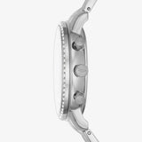 Fossil Neutra Chronograph Silver Dial Silver Steel Strap Watch for Women - ES5217 Authentic Buy Shop Now
