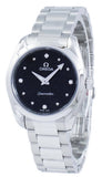 Omega Seamaster Aqua Terra Quartz Diamond Black Dial Silver Steel Strap Watch for Women - 220.10.28.60.51.001 Authentic Buy Shop Now