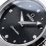 Omega Seamaster Aqua Terra Quartz Diamond Black Dial Silver Steel Strap Watch for Women - 220.10.28.60.51.001 Authentic Buy Shop Now