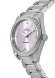 Omega Seamaster Aqua Terra Quartz Purple Dial Silver Steel Strap Watch for Women - 220.10.28.60.60.001 Authentic Buy Shop Now