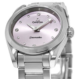 Omega Seamaster Aqua Terra Quartz Purple Dial Silver Steel Strap Watch for Women - 220.10.28.60.60.001 Authentic Buy Shop Now