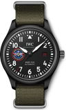 IWC Pilot’s Watch Mark XVIII Top Gun Edition “SFTI” Black Dial Green Nylon Strap Watch for Men - IW324712 Authentic Buy Shop Now