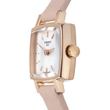 Tissot T Lady Lovely Square White Dial Pink Leather Strap Watch For Women - T058.109.36.031.00 Authentic Buy Shop Now