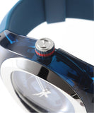 Gucci Sync XXL Quartz Blue Dial Blue Rubber Strap Watch For Men - YA137104 Authentic Buy Shop Now