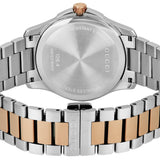 Gucci G Timeless Silver Dial Two Tone Steel Strap Watch For Men - YA126447 Authentic Buy Shop Now