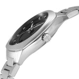 Gucci GG2570 Diamonds Black Dial Silver Steel Strap Watch For Women - YA142503 Authentic Buy Shop Now