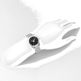 Gucci GG2570 Diamonds Black Dial Silver Steel Strap Watch For Women - YA142503 Authentic Buy Shop Now