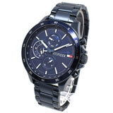 Tommy Hilfiger Bank Quartz Blue Dial Blue Steel Strap Watch for Men - 1791720 Authentic Buy Shop Now