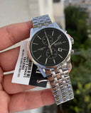 Hugo Boss Jet Black Dial Silver Steel Strap Watch for Men - 1513383 Authentic Buy Shop Now