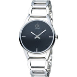 Calvin Klein Stately Black Dial Silver Steel Strap Watch for Women - K3G2312S Authentic Buy Shop Now