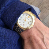 Versace Univers Quartz White Dial Gold Steel Strap Watch for Men - VEBK00518 Authentic Buy Shop Now