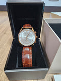 Emporio Armani Quartz Silver Dial Brown Leather Strap Watch For Men - AR11043 Authentic Buy Shop Now