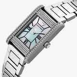 Emporio Armani Empire Mother of Pearl Dial Silver Steel Strap Watch For Women - AR11625 Authentic Buy Shop Now