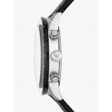 Emporio Armani Mario Chronograph Black Dial Black Leather Strap Watch For Men - AR11243 Authentic Buy Shop Now