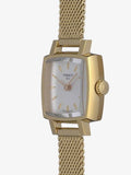 Tissot Lovely Square Silver Dial Gold Mesh Bracelet Watch For Women - T058.109.33.031.00 Authentic Buy Shop Now