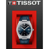 Tissot PRX Blue Dial Blue Leather Strap Watch for Men - T137.410.16.041.00 Authentic Buy Shop Now