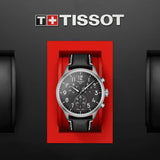 Tissot Chrono XL Vintage Quartz Black Dial Black Leather Strap Watch For Men - T116.617.16.062.00 Authentic Buy Shop Now
