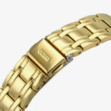 Guess Cosmo Diamonds Gold Dial Gold Steel Strap Watch For Women - GW0033L2 Authentic Buy Shop Now
