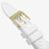 Guess Crown Jewel Multifunction Diamonds White Dial White Leather Strap Watch for Women - GW0411L1 Authentic Buy Shop Now
