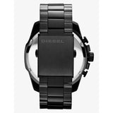 Diesel Mega Chief Chronograph Black Dial Black Steel Strap Watch For Men - DZ4283 Authentic Buy Shop Now