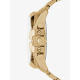 Diesel Mega Chief Chronograph Gold Dial Gold Steel Strap Watch For Men - DZ4360 Authentic Buy Shop Now