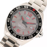 Tag Heuer Formula 1 Quartz Anthracite Dial Silver Steel Strap Watch for Men - WAZ1018.BA0842 Authentic Buy Shop Now