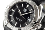 Tag Heuer Aquaracer Quartz Black Dial Black Rubber Strap Watch for Men - WAY1110.FT8021 Authentic Buy Shop Now