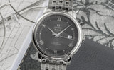 Omega De Ville Prestige Co-Axial Automatic Grey Dial Silver Steel Strap Watch for Men - 424.10.40.20.06.001 Authentic Buy Shop Now