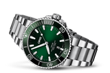 Oris Aquis Date Green Dial Silver Steel Strap Watch for Men - 0173377304157-0782405PEB Authentic Buy Shop Now