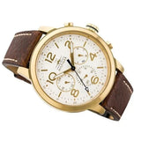 Tommy Hilfiger Jake Quartz White Dial Brown Leather Strap Watch for Men - 1791231 Authentic Buy Shop Now
