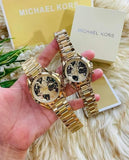 Michael Kors Bradshaw Stop Hunger Black Gold Dial Gold Steel Strap Watch for Women - MK6272 Authentic Buy Shop Now
