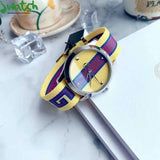 Gucci G Timeless Quartz Yellow & Purple Dial Yellow & Purple NATO Strap Watch For Men - YA1264069 Authentic Buy Shop Now