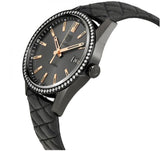 Tag Heuer Carrera Diamonds Anthracite Black Dial Black Leather Strap Watch for Women - WAR1115.FC6392 Authentic Buy Shop Now