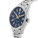 Tag Heuer Carrera Quartz Blue Dial Silver Steel Strap Watch for Women - WAR1112.BA0601 Authentic Buy Shop Now