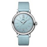 IWC Portofino Automatic Blue Dial Blue Leather Strap Watch for Women - IW357416 Authentic Buy Shop Now