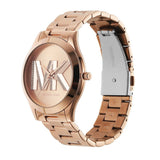 Michael Kors Slim Runway Analog Rose Gold Dial Rose Gold Steel Strap Watch For Women - MK4733 Authentic Buy Shop Now