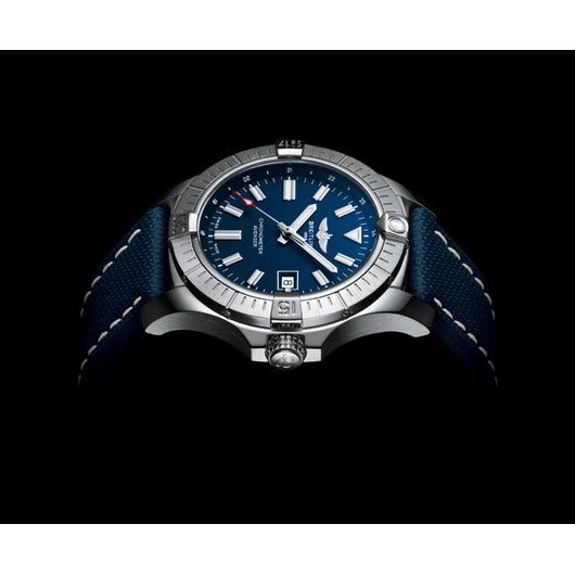 Breitling Avenger Automatic 43 Blue Dial Blue Nylon Strap Watch for Men - A17318101C1X1 Authentic Buy Shop Now