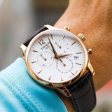 Tissot T Classic Tradition Chronograph White Dial Brown Leather Strap Watch For Men - T063.617.36.037.00 Authentic Buy Shop Now