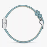 Gucci G-Frame Pastel Blue Mother of Pearl Dial Blue Leather Strap Watch For Women - YA128531 Authentic Buy Shop Now